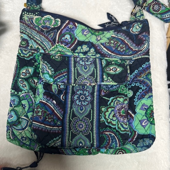 Vera Bradley Blue and Green Paisley 6 piece  Tote Set - Picture 6 of 16